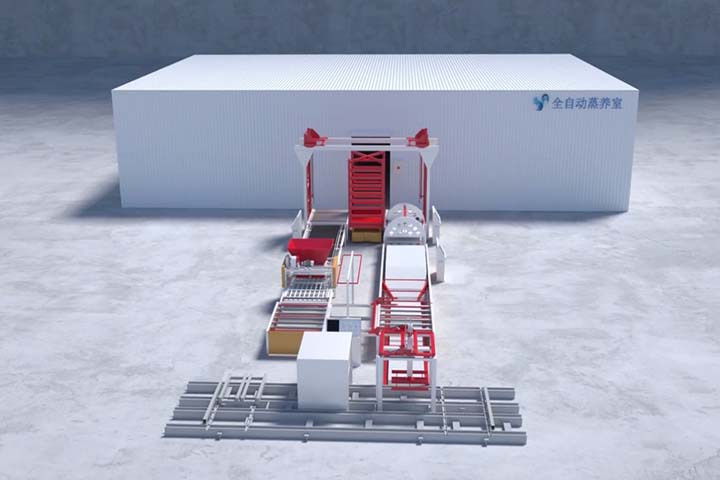 青島全自動蒸養(yǎng)室三維動畫